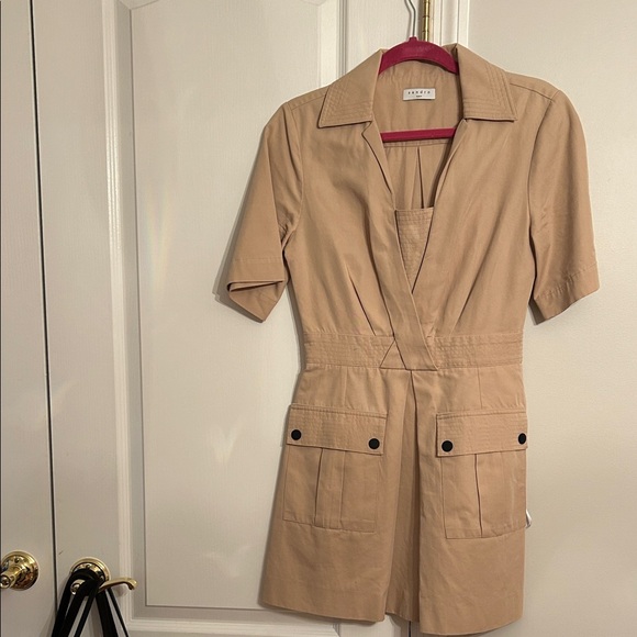 Sandro Paris Tan Cargo Dress - Picture 1 of 4